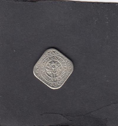 Beschrijving: 5 Cent WILHELMINA  